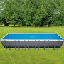 Intex - Couverture solaire rectangulaire pour piscine frame 732 x 366 cm, PVC