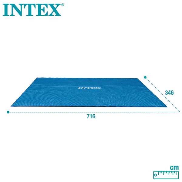Intex - Couverture solaire rectangulaire pour piscine frame 732 x 366 cm, PVC Intex - Couverture solaire rectangulaire pour piscine frame 732 x 366 cm, PVC