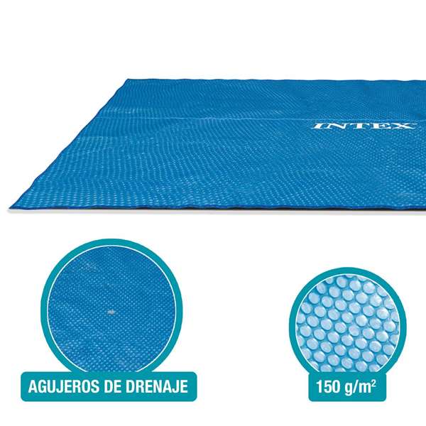 Intex - Couverture solaire rectangulaire pour piscine frame 732 x 366 cm, PVC Intex - Couverture solaire rectangulaire pour piscine frame 732 x 366 cm, PVC