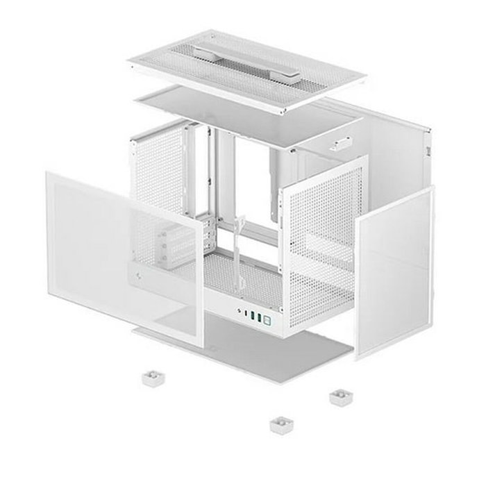 DEEPCOOL R-CH160-WHNMIO-G-1 Boîtier ATX semi-tour Blanc