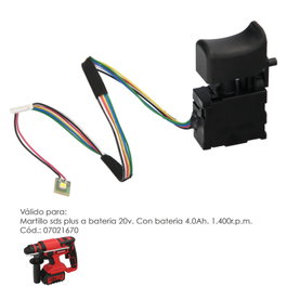 WOLFPACK LINEA PROFESIONAL Balais pour scie sabre 20V 4Ah