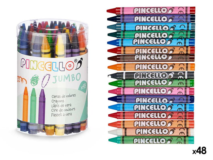 PINCELLO Bote Cera Crayons 48 pièces PINCELLO Bote Cera Crayons 48 pièces