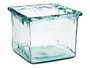 Giftdecor Jarron Vidrio Inca 22 cm Cristal Recyclé Transparent 24x18,5x24 cm