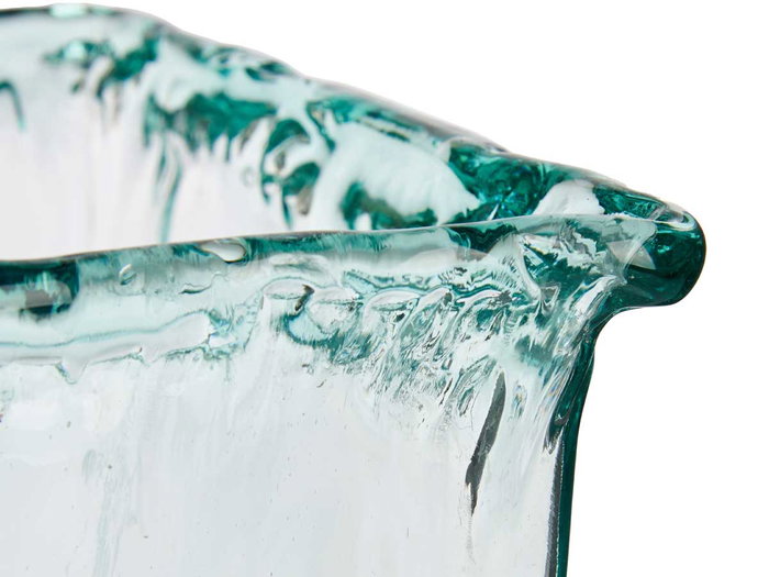 Giftdecor Jarron Vidrio Inca 22 cm Cristal Recyclé Transparent 24x18,5x24 cm