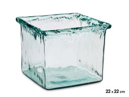 GIFTDECOR Vase Inca 22cm en cristal transparent