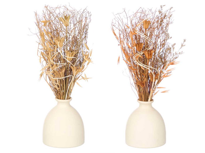 Giftdecor Florero Bola Surtis Couleurs 10,5x37x10,5 cm Céramique & Matière Végétale (Set de 12) Giftdecor Florero Bola Surtis Couleurs 10,5x37x10,5 cm Céramique & Matière Végétale (Set de 12)
