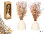 Giftdecor Florero Bola Surtis Couleurs 10,5x37x10,5 cm Céramique & Matière Végétale (Set de 12)