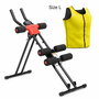 Pack Machine Abdominaux Pliable avec Guide d’Exercices et Gilet Sauna Sport Homme L InnovaGoods