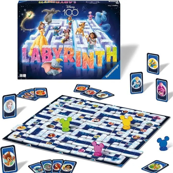 Ravensburger 4005556274604 - Jeu de plateau Labyrinthe 100ème anniversaire Disney avec Mickey Ravensburger 4005556274604 - Jeu de plateau Labyrinthe 100ème anniversaire Disney avec Mickey