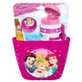 Stamp - Combo Vélo Disney Princesses - Corbeille + Bidon + Sonnette - Set de Fixation Universel pour Guidon - Fille à Partir de 3 Ans