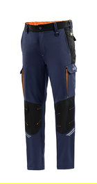 Pantalon de sport long Sparco Tech TW Bleu foncé Orange