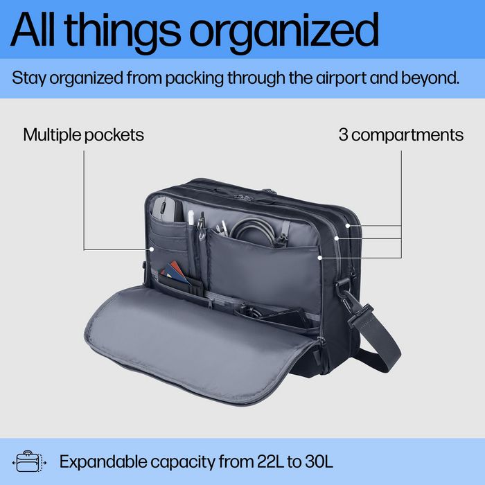 HP Sacoche pour PC portable HP Travel Plus 22L 16 pouces