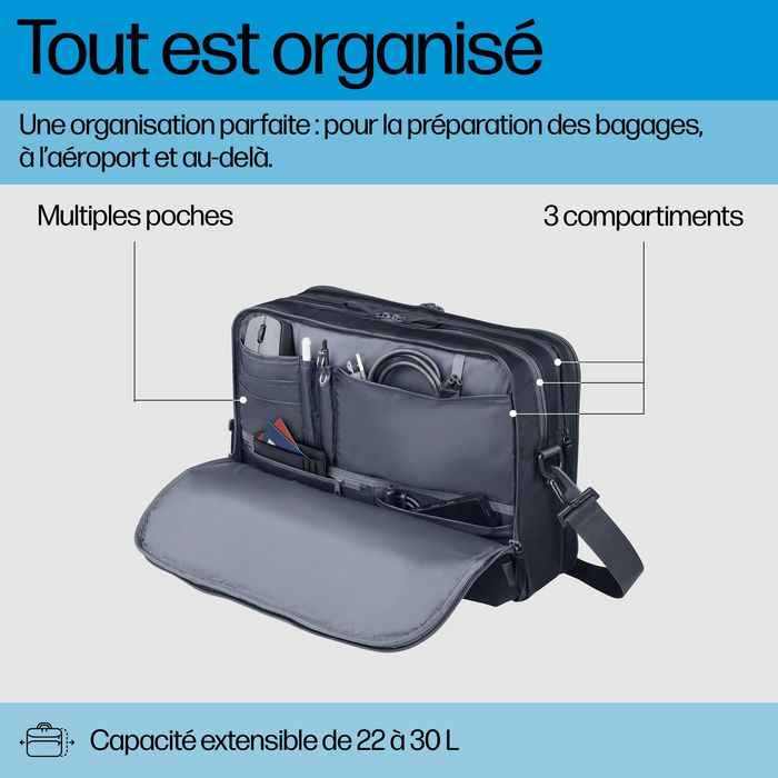 HP Sacoche pour PC portable HP Travel Plus 22L 16 pouces