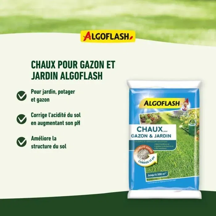 Graines Algoflash Achau10 Pelouse 10 kg