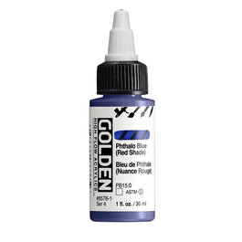 Golden High Flow Colores Acrílicos Thalo Azul (Tono Rojo) 30 ml