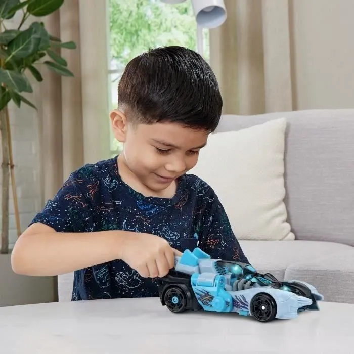 Vtech Switch & Go Dinos - Steel, le Super Ptérodactyle, jouet de transformation dinosaure voiture avec écran LCD, sons et lumière LED, fonctionne sur piles, version française