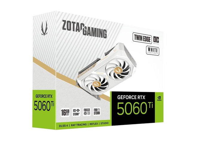 Zotac Gaming GeForce RTX 5060 Ti Twin Edge OC White Edition 16 Go GDDR7