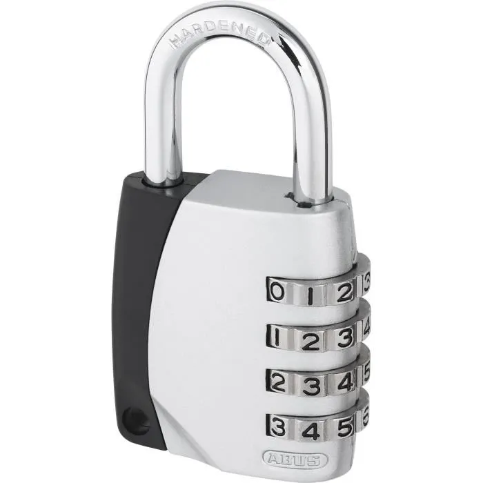 Abus Cadenas à Combinaison 155/40 B/DFNLI - Anse en Acier, Code à 3 Chiffres Personnalisable pour Petits Objets - Sécurité Portable