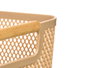 KIPIT Panier en plastique avec anse en bambou beige