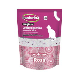 Sable pour chats Inodorina MAGIQUE ROSE Roses 5 L