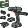 Bosch AdvancedImpact 18V-80 QuickSnap - Perceuse-visseuse à percussion sans fil avec 2 batteries de 2,5 Ah