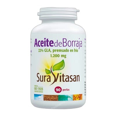 SURA VITASAN Huile de Bourrache 1000mg 90 perles SURA VITASAN Huile de Bourrache 1000mg 90 perles