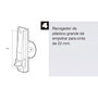 WOLFPACK LINEA PROFESIONAL Enrouleur de sangle pour volet plastique grand format blanc sangle 22 mm