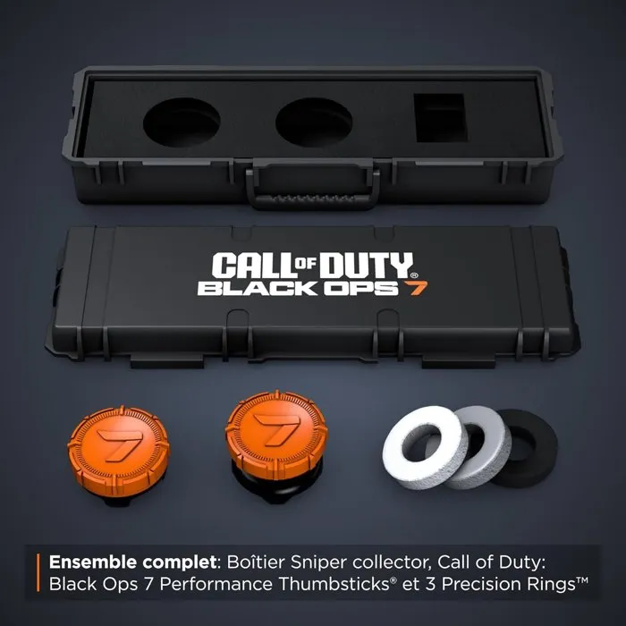 KontrolFreek Pack de 2 Call Of Duty BO7 Performance Thumbsticks Steelseries Collector Edition Manettes PS5/PS4 Orange