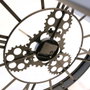 Home Deco Factory Table Auxiliaire avec Horloge Ø 50,5 cm
