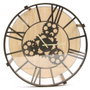 Home Deco Factory Table Auxiliaire avec Horloge Ø 50,5 cm