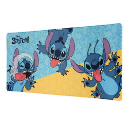 ERIK - Tapis de souris gaming Disney Stitch (80x35 cm) - Surface textile imperméable, bordures renforcées, base en caoutchouc antidérapant