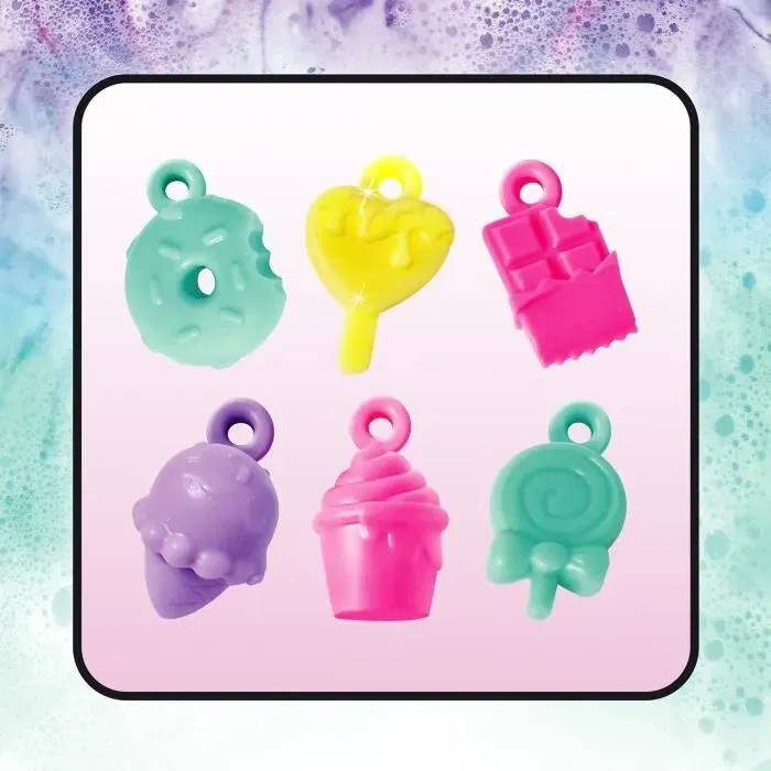 Canal Toys - Distributeur de Bombes de Bain So Bomb avec 10 Charms, Coloré et Parfumé - BBD 045, Idée Cadeau Enfant