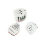 MicroConnect Adaptateur Mondial Pro+USB Double USB, 2 et 3 Pôles