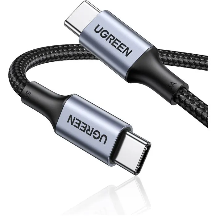 UGREEN Câble USB-C vers USB-C 100W 2 m Noir - Renforcé pour Charge Rapide et Transfert de Données