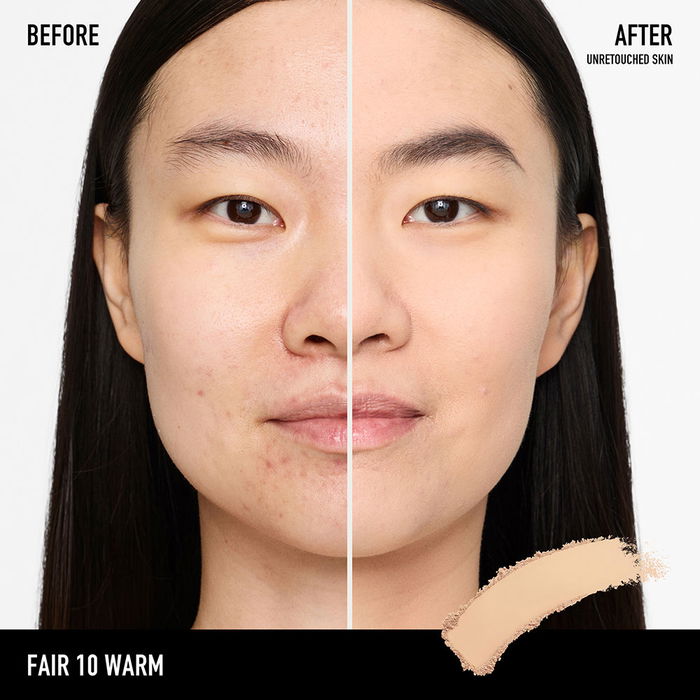 Bare Minerals BAREPRO 24H Fond de teint poudre perfecteur de peau #10-Fair Warm, Couvrance exceptionnelle, Fini mat naturel, 8g