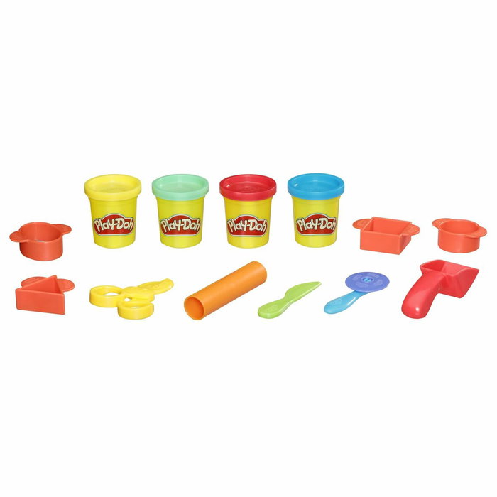 Play-Doh Mon 1er Kit avec 9 accessoires et 4 pots de pâte à modeler