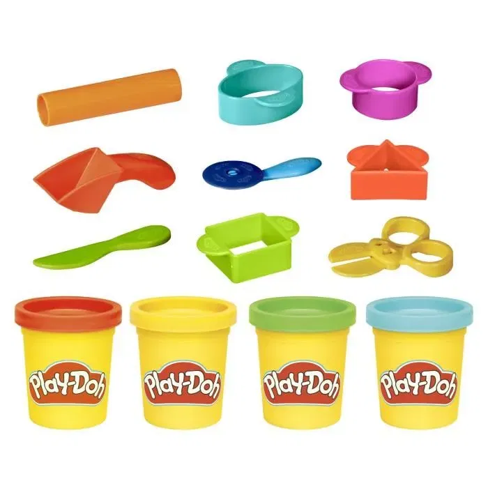 Play-Doh Mon 1er Kit de Pâte à Modeler - 4 Pots + 9 Accessoires avec Étui de Rangement - Loisir Créatif Enfant Dès 3 Ans Play-Doh Mon 1er Kit de Pâte à Modeler - 4 Pots + 9 Accessoires avec Étui de Rangement - Loisir Créatif Enfant Dès 3 Ans