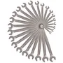 KS TOOLS 922.0075 Jeu de 25 clés mixtes métriques chromé vanadium, fourche 15°, DIN 3113, en trousse 6 à 34 mm