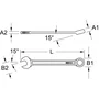 KS TOOLS 922.0075 Jeu de 25 clés mixtes métriques chromé vanadium, fourche 15°, DIN 3113, en trousse 6 à 34 mm