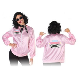 Déguisement Années 60 Femme Adulte - Veste Rose et Chemise, Taille M-L