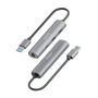 Hub USB Aisens ASUC-4P035-GR Gris