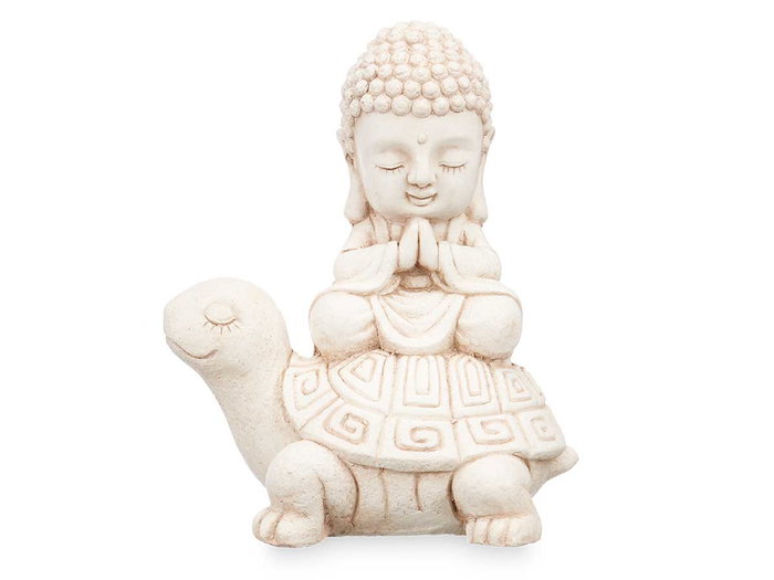 Ibergarden Figure Bouddha Tortue Résine Blanc et Marron 33.5x41x27 cm (Set de 2) Ibergarden Figure Bouddha Tortue Résine Blanc et Marron 33.5x41x27 cm (Set de 2)