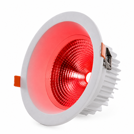 Spot encastré circulaire LED 18 W Lumière Rouge 2520 lm UGR19