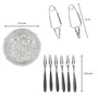 FACKELMANN 30 pièces - Ensemble spécial escargots : plats aluminium 12 empreintes, pinces et fourchettes inox - Kit complet pour préparation et dégustation