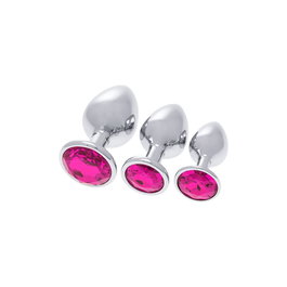 Plug Anal S Pleasures Rose Argenté
