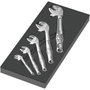 Wera 9732 6004 Joker Set 1 avec 5 clés à mâchoires auto-ajustables et insert en mousse