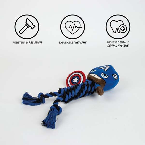 Marvel Jouet pour chien en corde à mâcher, Blue, 9.5 x 30.0 x 9.5 cm