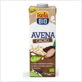ISOLA Bebida Vegetal Bio Avena y Cacao 1L Pack 6 Unités Sans Sucre Ajouté