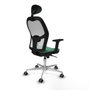 Piqueras y Crespo Chaise de Bureau Jorquera 2D086G1 Vert émeraude