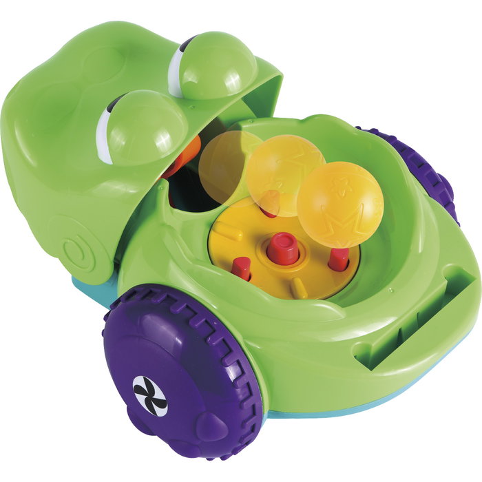 Tachan Jouet Crocodile Lance-Balles Éducatif pour Enfants, Motricité Fine et Grossière, Multilingue, à Partir de 12 Mois